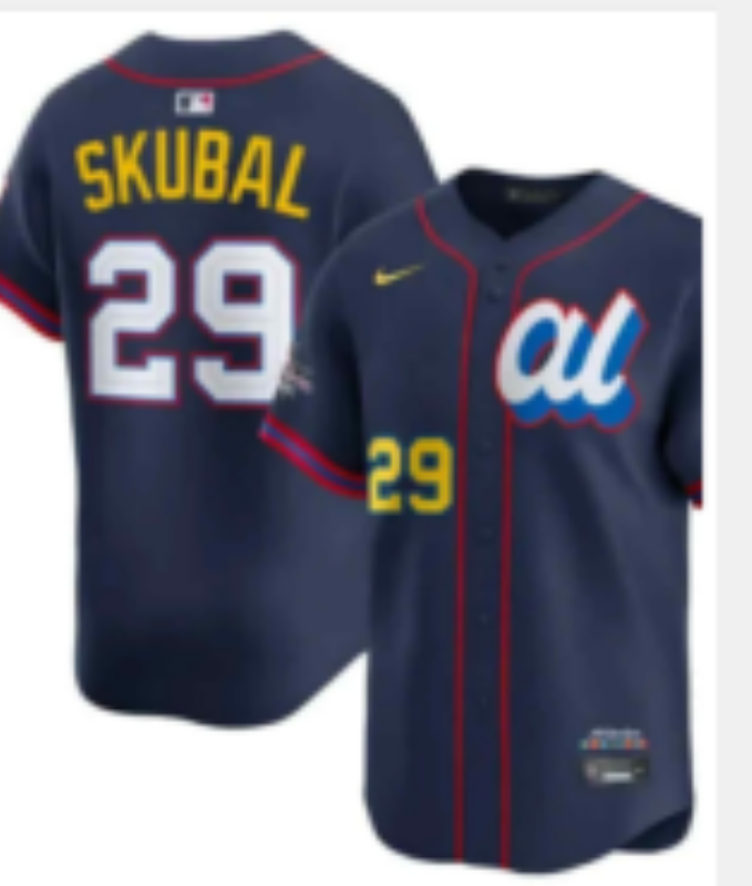 Men 2025 Detroit Tigers #29 Skubal blue Game Nike MLB All Star Jersey 012->detroit tigers->MLB Jersey